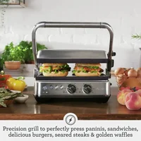 BGR700BSS the Sear and Press countertop electric grill, Medium, Brushed Stainless Steel 2