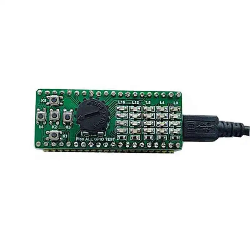 Raspberry Pi Pico All Gpio Test Board Led Key Adc Pico Starter Board Easy Expansion Board
