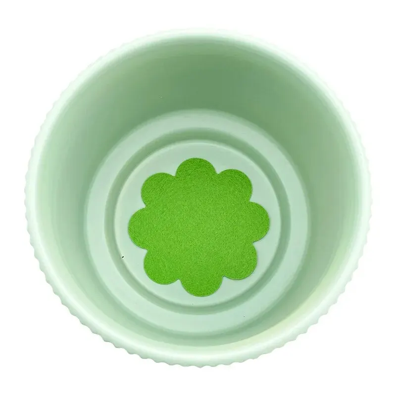5cm 50pcs Plant Pot Hole Pad Green Non-Woven Fabric Flower Shape Bonsai Bottom Soil Mat Anti-Corrosion Breathable Gasket Gardening Potting Pad