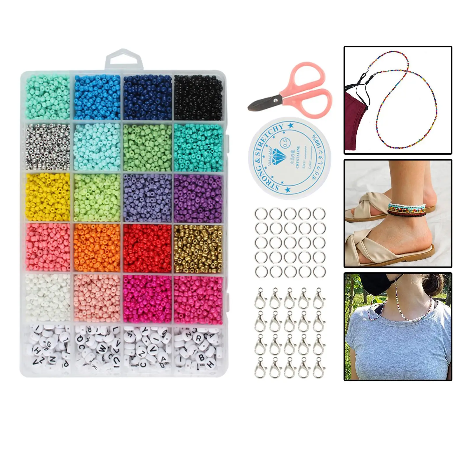 

Сделай Сам бисер ювелирные изделия для девочек Сделай Сам жемчужные бусины для браслетов кольца