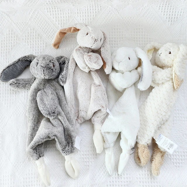 Plush Doll Baby Comforter Rabbit Puppet Doll Toy Soft Sleeping Doll Infant Emotion Appease Toy Nursery Room Decoration 1