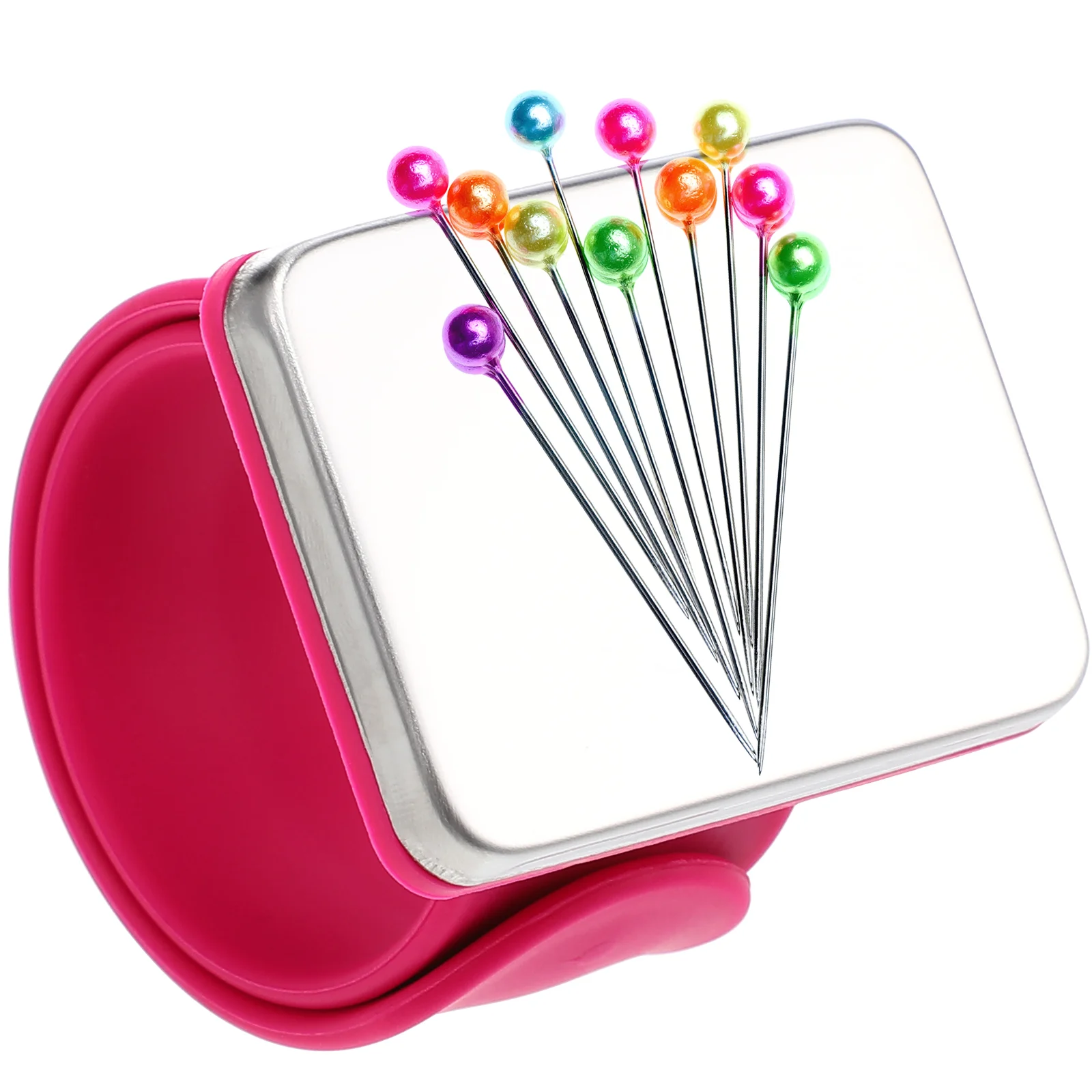 

Silicone Wrist Strap Slap Bracelet Pin Cushion Magnetic Bracelet for Hairdresser Salon Shop Supplies