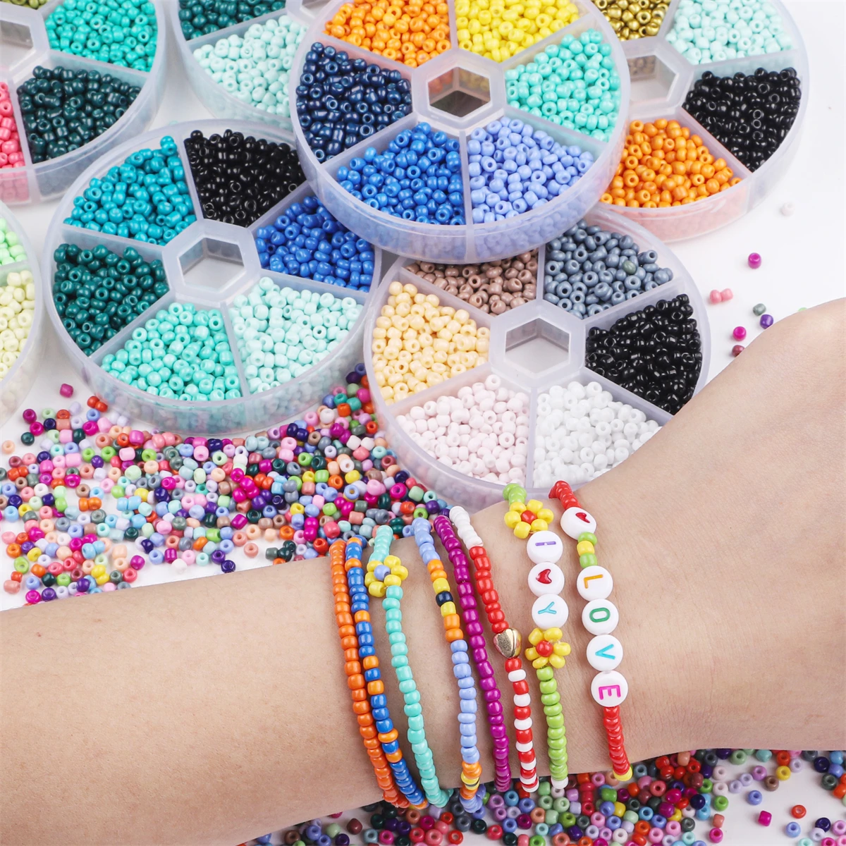 Crystal Beads for Jewelry Making Bracelet Necklace Jewelry Making Kit, DIY Kit  Glass Beads Jewelry, Girls' Birthday Gift - AliExpress