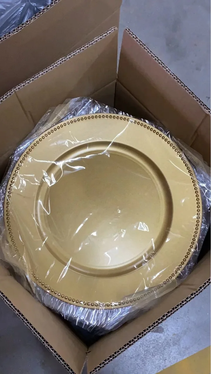 Rose Gold Charger Plates Dollar Tree Plate Chargers- Copper – Rent