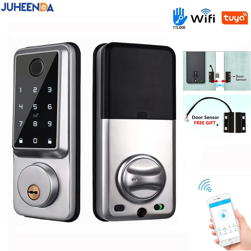Smart Deadbolt Locks for Home Alexa Wifi Bluetooth TTlock App Biometric