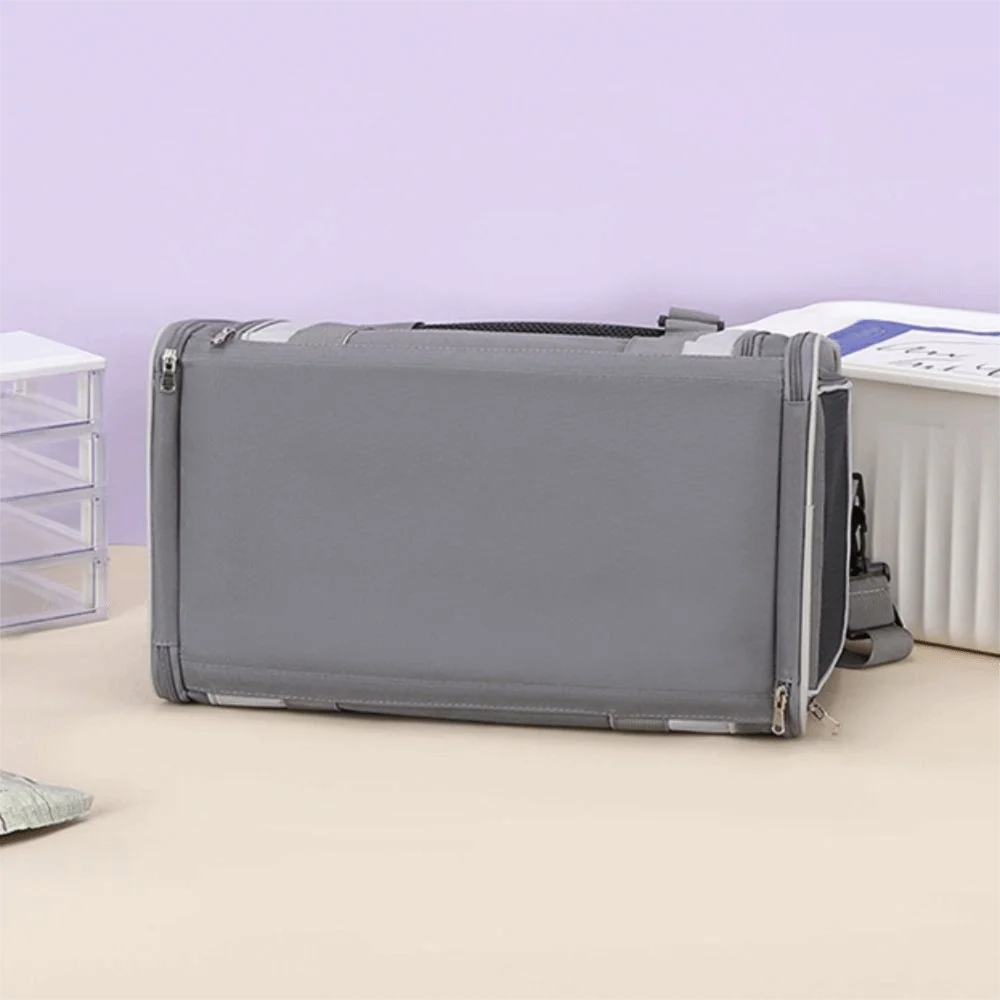 Dogs Outdoor Carrier Large Capacity Pet Carrying Bag Foldable Side Ventilated Pet Travel Bag Breathable Pet Shoulder Bag Travel