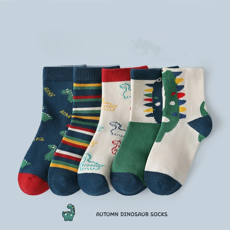 5Pairs/lot Children Socks for Girls Cotton Cute Outdoor Travel Sports Socks Animal Dinosaur Causual Sports Clothes Accessories 12 Sb0cd86c903c04645818423aa9a846c17T