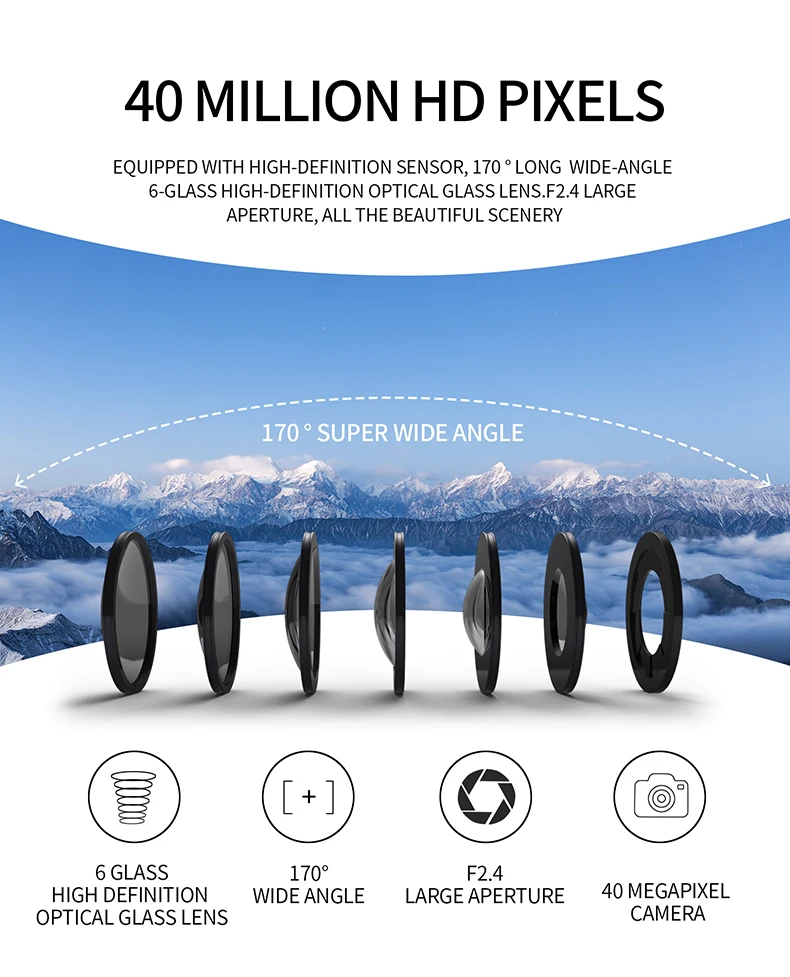 Action Sports Helmet Camera Waterproof Helmet Camera 4k Helmet