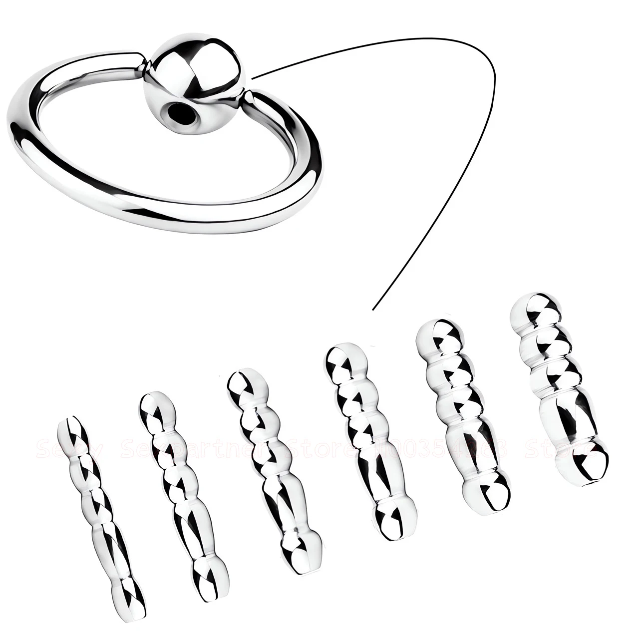 NEW Stainless Steel Male Urethral Beads Urethral Masturbation Hollow Horse Eye Stick Dilator Smooth Multi Size Cock Plug Sex Toy