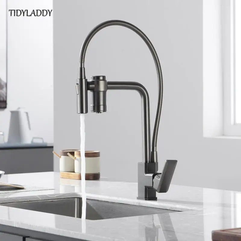 Filter Water Kitchen Faucet Household Kitchen Faucet With Dual Control Of Hot And Cold Rotatable Purification Water Mixer Tap