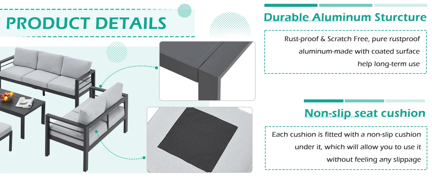 Why Choose AECOJOY Patio Aluminum Furniture Sets?