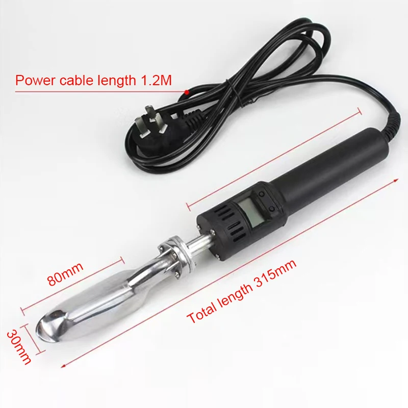 Digital display Adjustable Temperature Electric Soldering Ironing Machine Heat Press Bag Leather Craft Dry Iron Wrinkle Removal 2