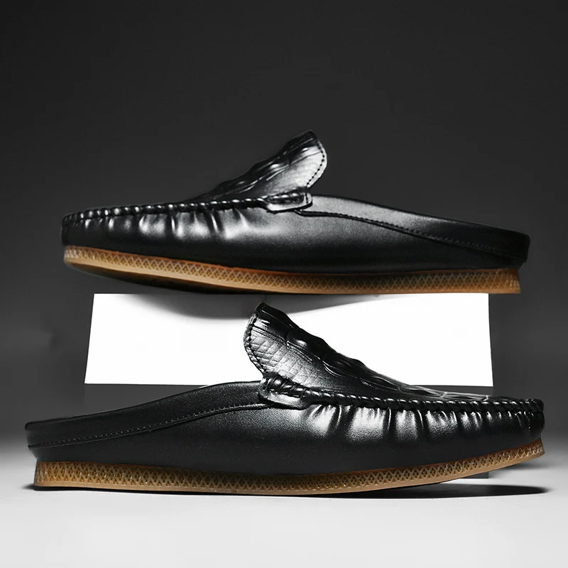 Summer New Business Leisure Outdoor Sports Soft Sole Comfortable Fashion Loafer Muller Men's Shoes