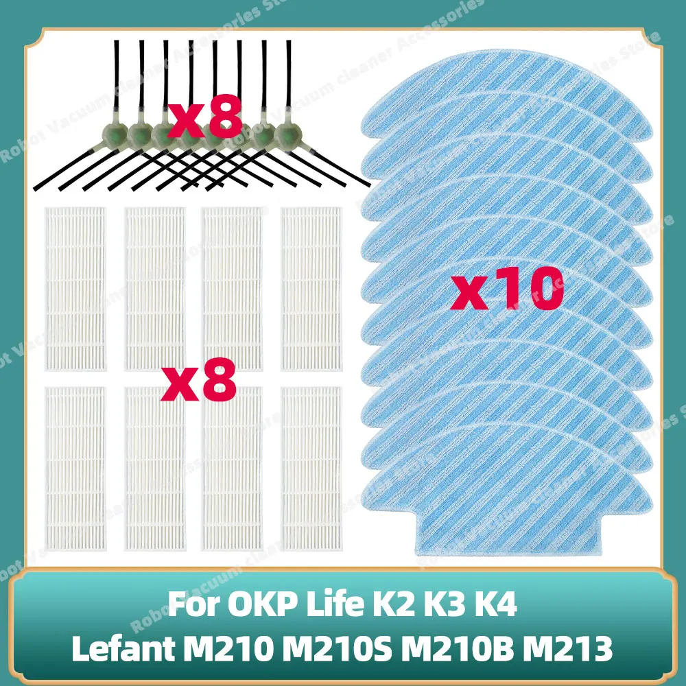 20 Salviette Monouso Per Robot Aspirapolvere Lefant M210/M213/OKP K3