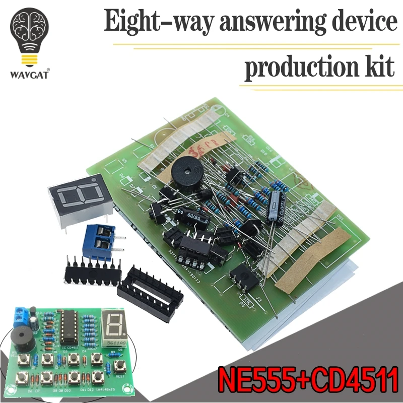 Eight Person Responder Diy Kit 8 Channel Answering Teaching Practice