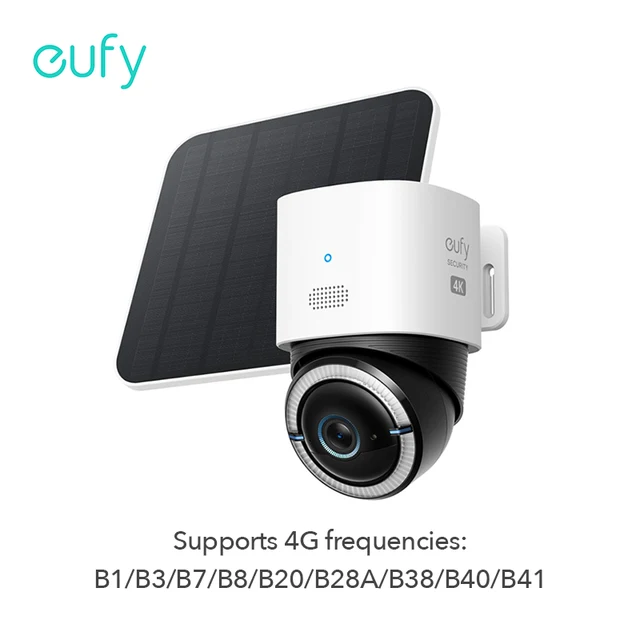 eufy Security 4G Solar Camera LTE Cam S330 4K Cellular Security Wireless Outdoor Pan & Tilt 4G Wi-Fi Duo-Mode Surveillance 1