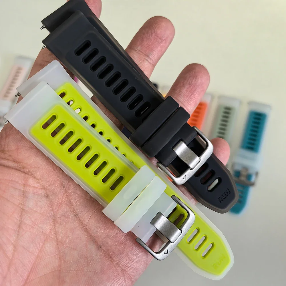 Translucent Silicone Wristband - 22mm Adjustable Strap