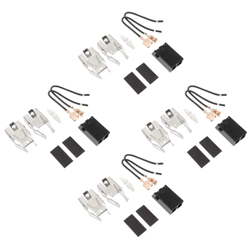 4 Pcs Range Receptacle Burner Kit Oven Connector Stove Heating Elements Cookware Parts Electric Stove Socket Replacement Kitchen