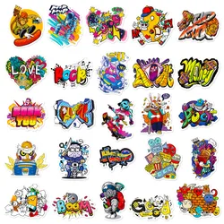 Vibrant Urban Art Sticker Collection - Quirky Decor for Luggage, Helmets, Notebooks & Guitars (50PCS)