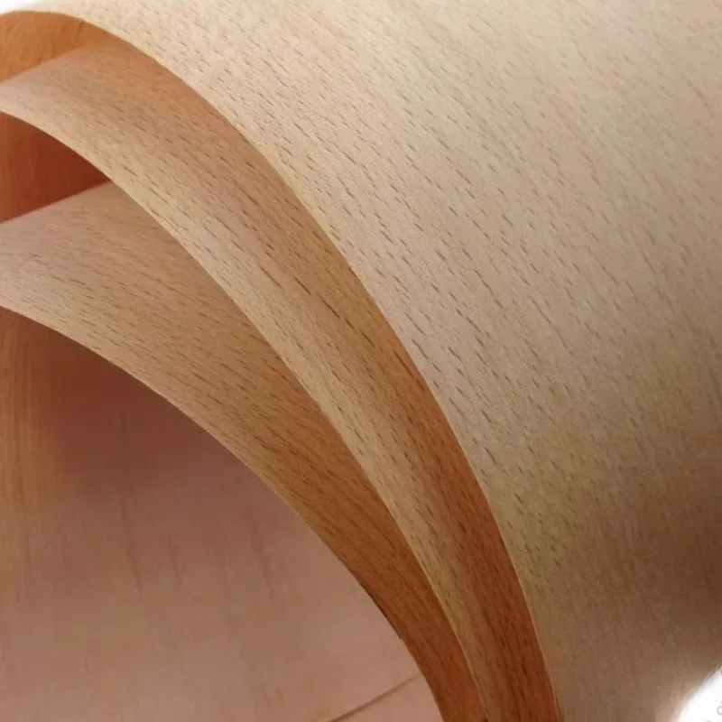 Red Mountain Beech Veneer Wood Veneer Furniture Wall panel Musical Instrument Decorative Surface W15cm T 0.2mm