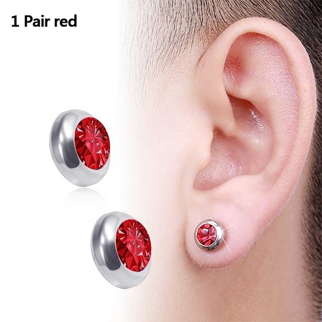 Pair Magnetic Slimming Earrings Weight Loss Body Relaxation Massage Slim Ear Studs Patch Health Jewelry Girls Women Best Gift