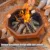 35 Inch Octagonal Wood Burning Fire Pit for Outdoor Bonfire Camping Backyard Patio - Firepits Designed for outside Use 4