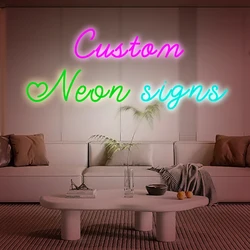 Xuan Large Custom Neon Sign name Business Led Light Personalised Big Logo Neon Sign For Happy Birthday Party Wall Decor