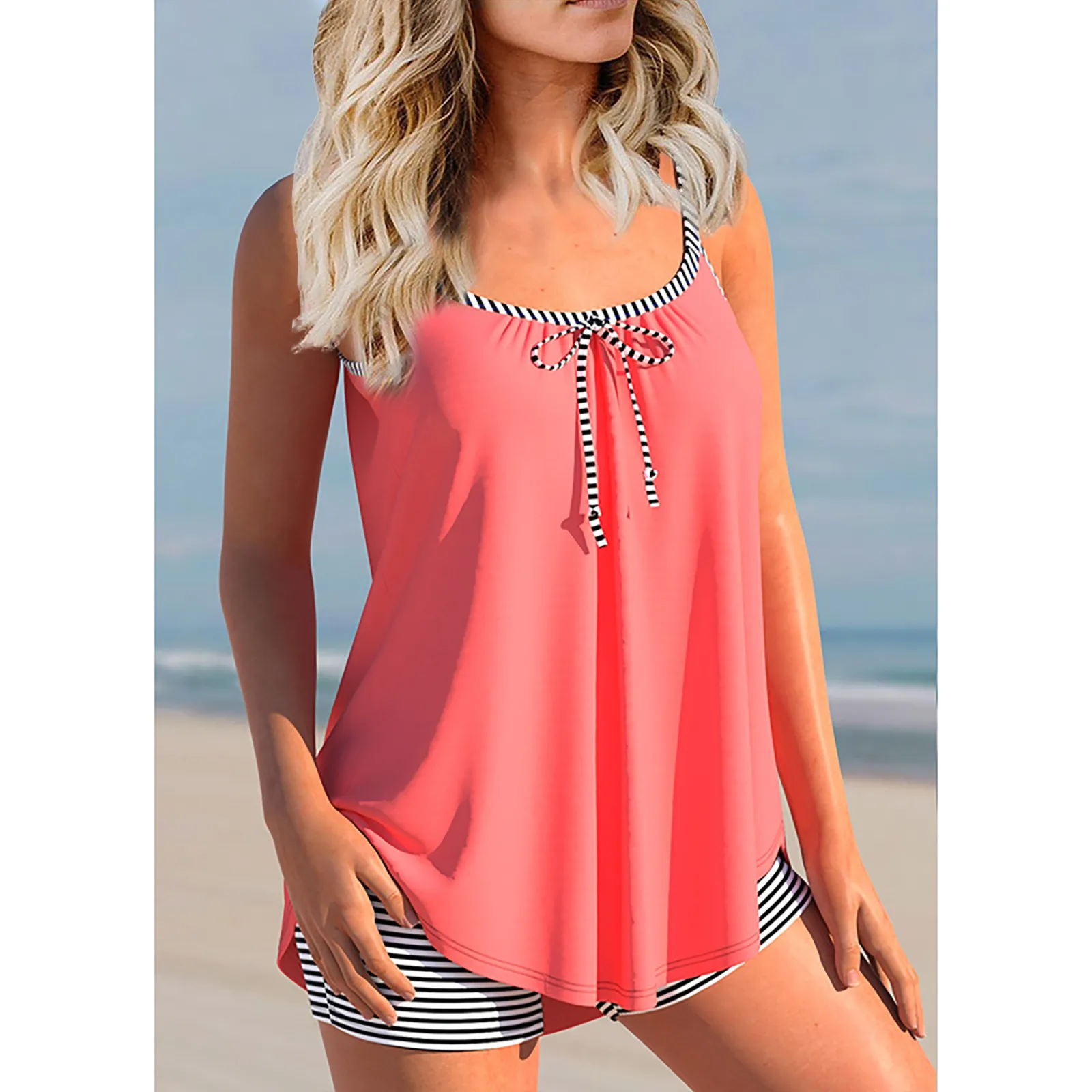  Mujer Mayo cover-up Criss Cross Back Beach Bathing Suit Gradient Print Plavky 2 Piece Women Swimsuit bikinis