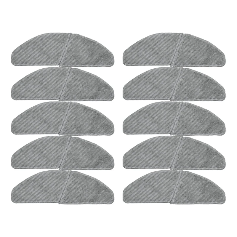 Ad-Cleanable Microfiber Mop Cloths Replacement Parts For Midea S8+ M7 Pro Robotic Vacuum Cleaner