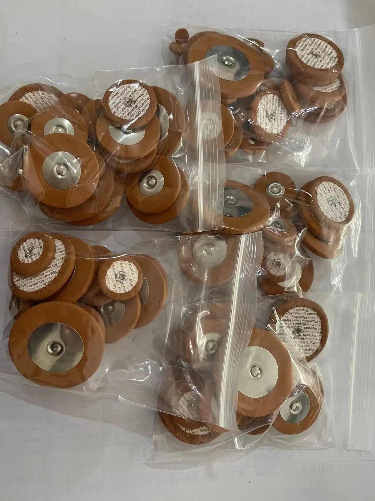 Juegos de accesorios de saxof&oacute;n 10 calidad alta almohadillas saxof&oacute;n Alto Selma piel oveja