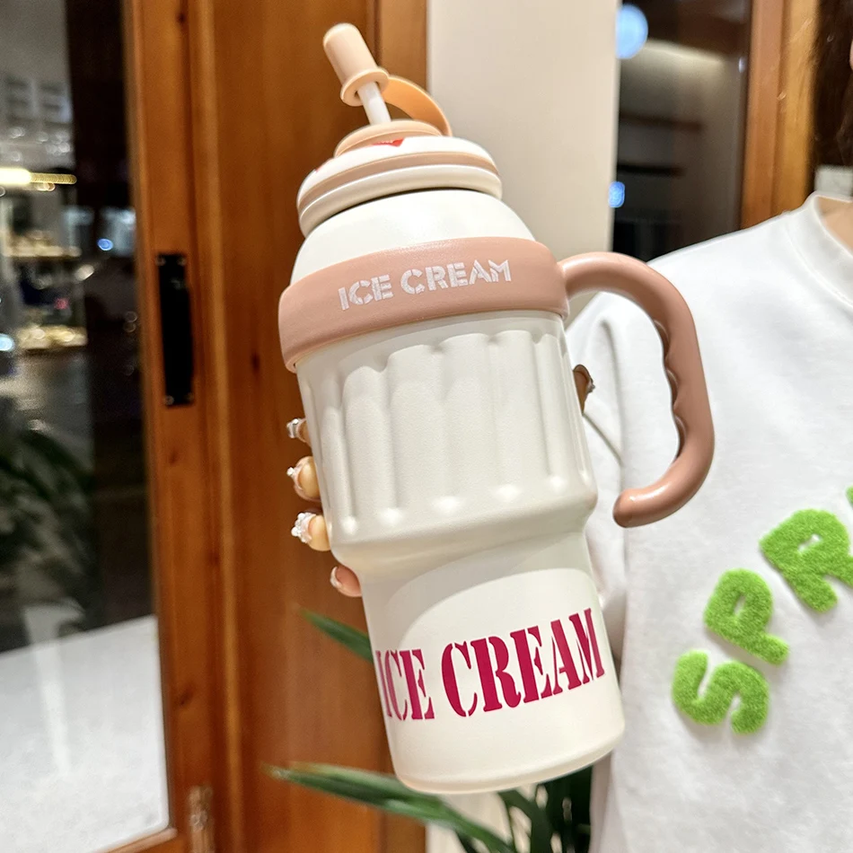 New Large Capacity Thermos Cup With Handle And Straw Stainless Stee Car Portable Travel Thermal Cup Big Mac Thermos Water Bottle - Aliexpress 15 19 New Large Capacity Thermos Cup With Handle And Straw Stainless Stee Car Portable Travel Thermal Cup Big Mac Thermos Water Bottle - Aliexpress 15