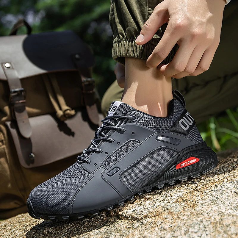 Atmungsaktive Wanderschuhe für Herren, Outdoor-Sportschuhe, taktische Trainingsstiefel, taktische Sportschuhe für Herren zum Wandern und Jagen – Detail 6