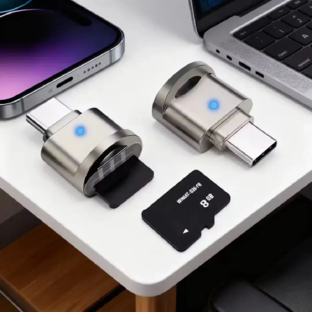 SD 카드 리더, USB C to SD 카드 리더, Type C TF 스토리지 카드 리더, USB C to USB 어댑터 포함, Mepsies USB OTG 리더, 슈트