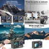 6K 4K60FPS Action Camera 50MP 2.0 Touch LCD Dual Screen EIS WiFi 170° DVR 30M Waterproof 5X Zoom Sport Camera With Remote 3