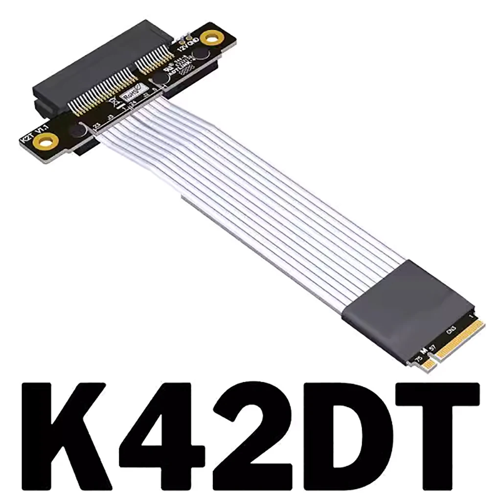 Für M.2 NVME zu PCI-E X4 Signal Verlängerung Kabel PCIe 4,0x4 gen4 64G/bps Adapter Kabel mit SATA Power Adapter Kabel für NVMe SSD