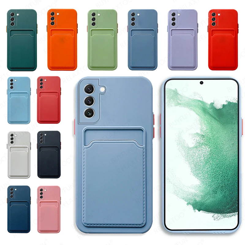 Kaarteslot Telefonshülle Fir Samsung Galaxy S22 Plus 5G Schockbeständeg Bumper Fir Samsung S22 Plus S22+ Ultra 5G Cover Capa_voghion.com