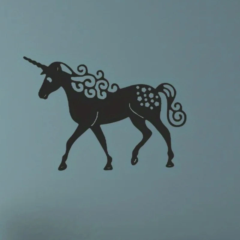 1pc, Cute Unicorn-Shaped Wall Hanging Paintings, Metal Crafts, Wedding Party Scene Decorations，Outdoor Garden Decorations,