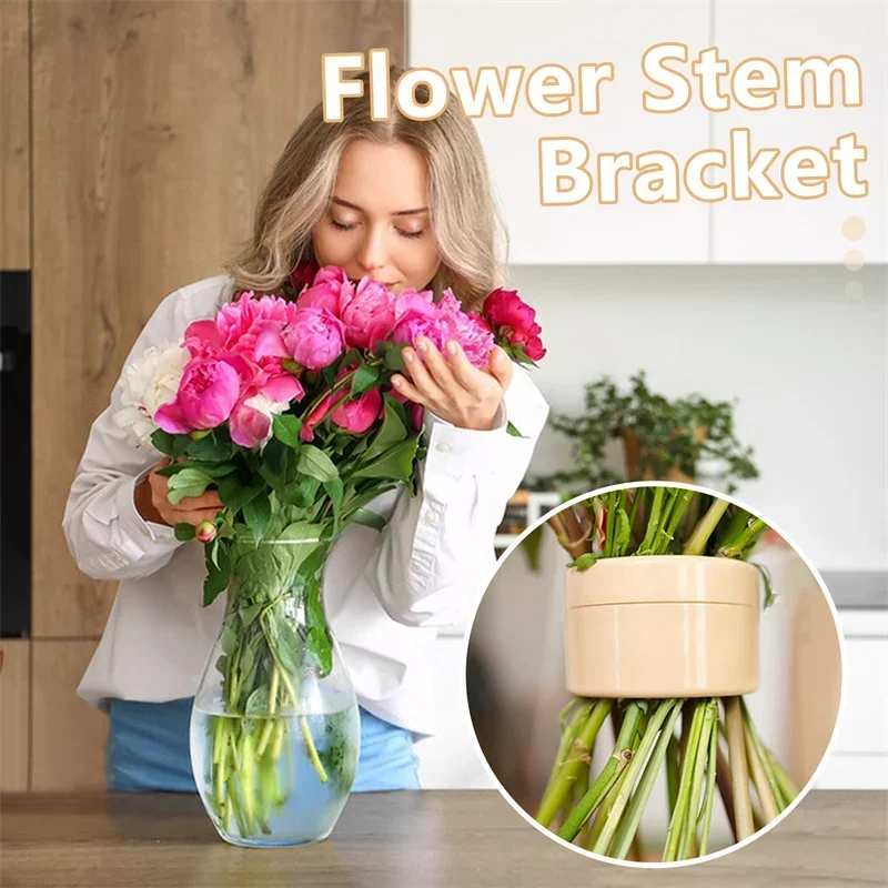 Ikebana Stem Holder Spiral Sturdy Clear Flower Arrangement Holder DIY Floral Art Accessory Table Centerpiece For Party Wedding