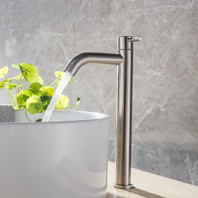 ก๊อกน้ำอ่างล้างจานอเนกประสงค์ ก๊อกน้ำร้อนน้ำเย็น ก๊อกผสมสำหรับห้องน้ำ ก๊อกติดตั้งบนเคาน์เตอร์ อ่างล้างหน้า สำหรับใช้ในบ้านและโรงแรม 2