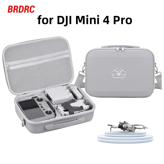 Carrying Case for DJI Mini 4 Pro Drone Body RC 2/RC-N2 Remote Controller Protective Storage Bag Hanbag Box Portable Travel Bag