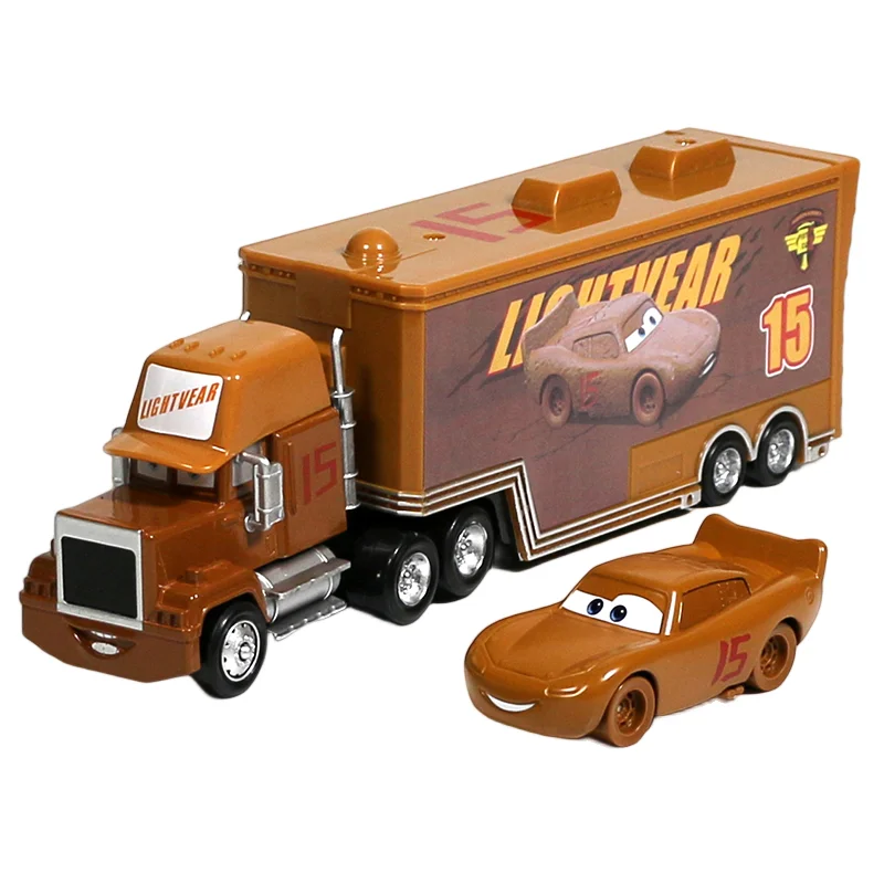 Disney Pixar Cars 2 3 Toys Lightning McQueen Jackson Storm Mack Uncle Container Truck Diecast Model Car Toy Childrenr Gift