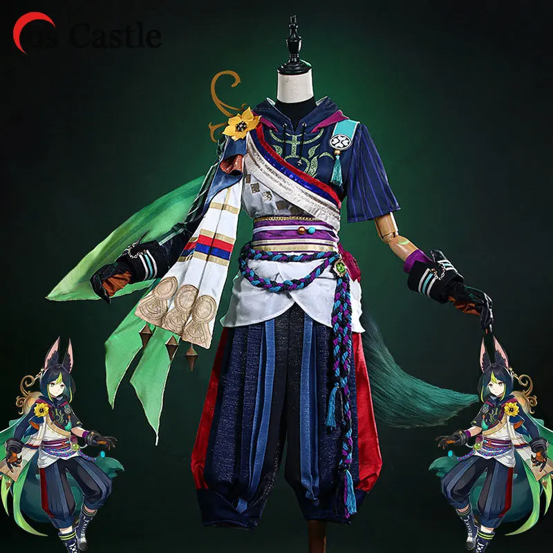 

Cos Castle Game Genshin Impact Tighnari Cosplay Costume Men Halloween Christmas Uniform Game Role Play Outfit Women