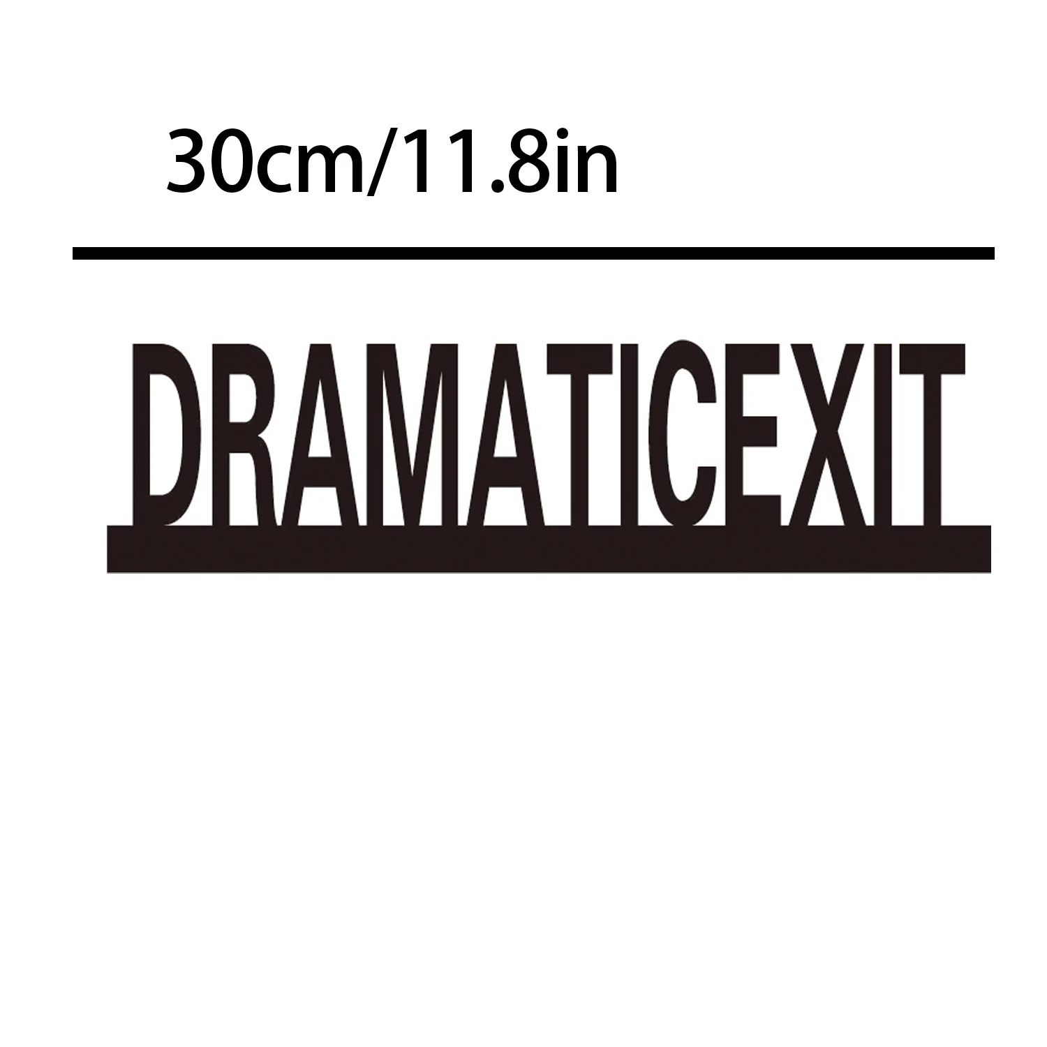 Arte de pared de Metal de salida dramática, letrero de teatro Vintage con diseño de puerta negra, Ideal para el hogar, Bar, cafetería, decoración artística de teatro