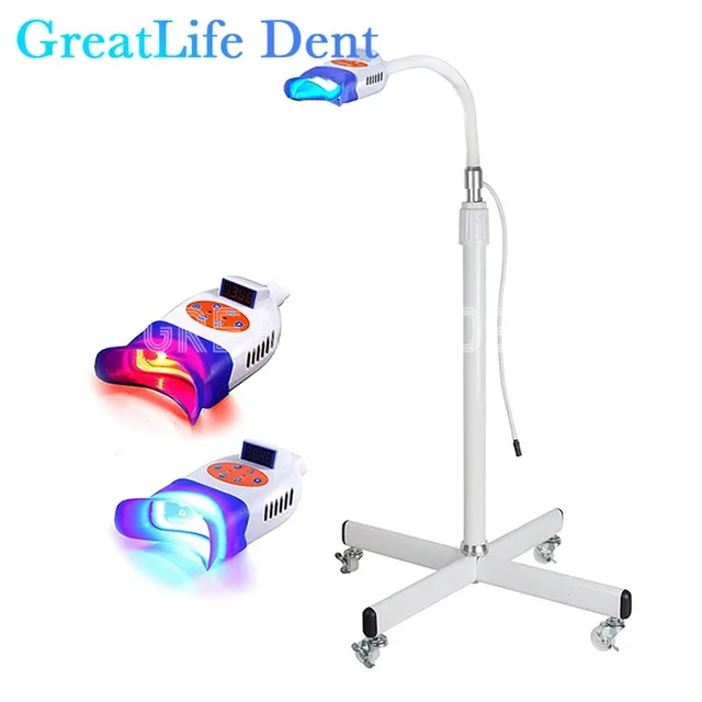 GreatLife Dent Portable Mobile Stand 10 Led Lamp Accelerator Bleaching Machine Teeth Whitening Light Lamp