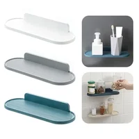 Bathroom Shelf Toilet Shelf Free Punch Shampoo Shower Shelf Seasoning Bottle Bracket Kitchen Bathroom Accessories 1