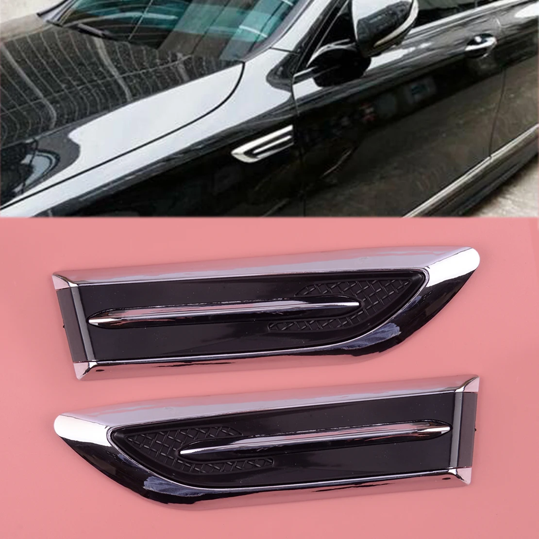 

1 пара, универсальные автомобильные наклейки из АБС-пластика