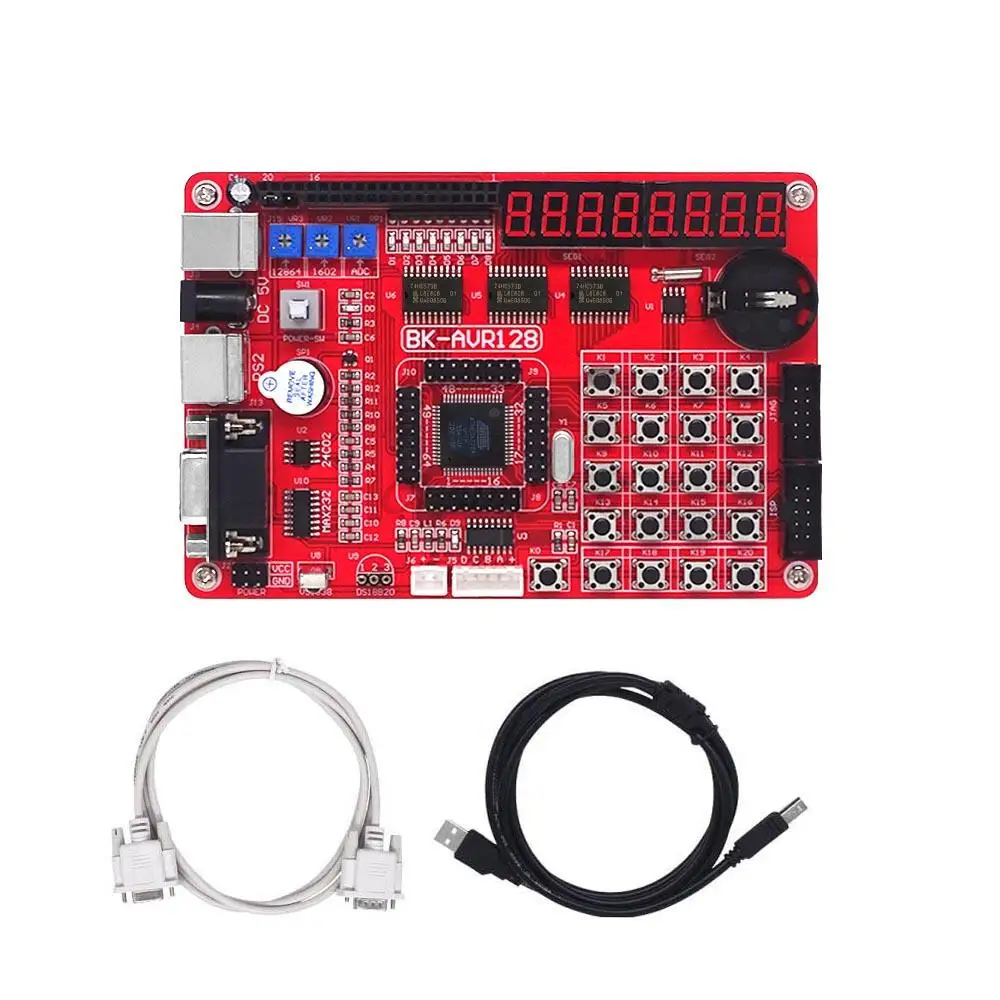 AVR Microcontroller ATMEGA128A Development Learning Experimental Board ...