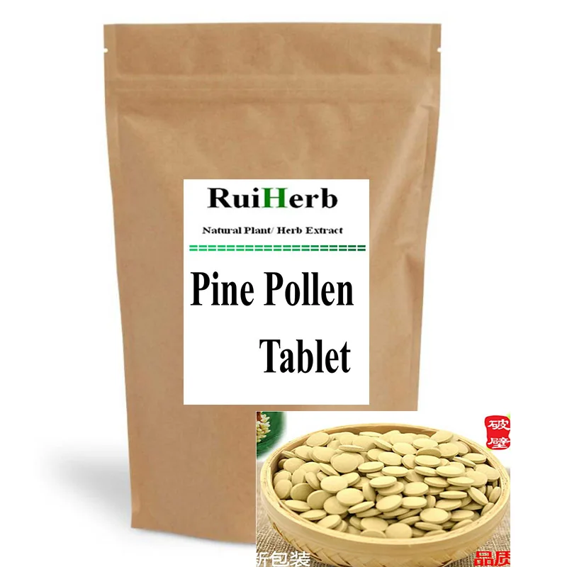 Organic Pine Pollen Powder Tablet 99 Percent Broken Cell Wall 1Pack
