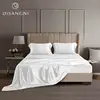 DISANGNI 22 Momme 100% Mulberry Silk Bedding Set - 4-Piece Luxury (2 Pillowcases, 1 Fitted Sheet, 1 Flat Sheet) - 6A Grade Natur 1
