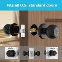 Viladepot Ball-Shaped Smart Lock Fingerprint, App-Controlled, Passcode, and Electronic Touchscreen Keypad Door Lock Smart Handle - Image 6